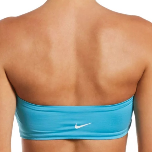 NIKE bikini SET nwt bandeau top and cheeky bottom size large in blue - Picture 3 of 8
